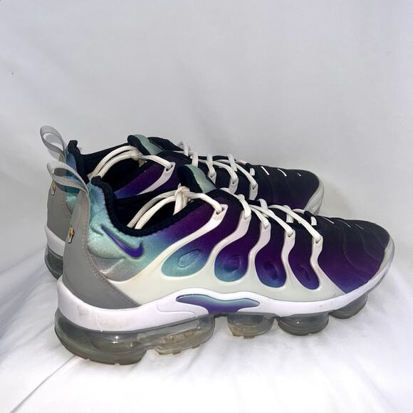 Nike Air VaporMax Plus VM Purple Teal Gradient White Cage Mens Sz 10 924453-101 main image 7